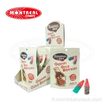 Bouteille de cola aigre Halal Gummy Cola Fruité Fruité